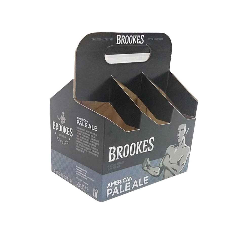 Caja corrugada personalizada para transportar y embalar botellas de vino