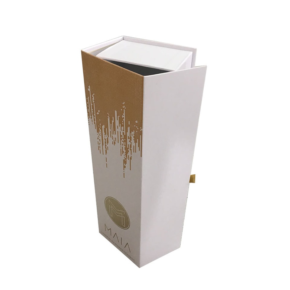Caja portabotellas de vino de cartón de alta gama con impresión personalizada