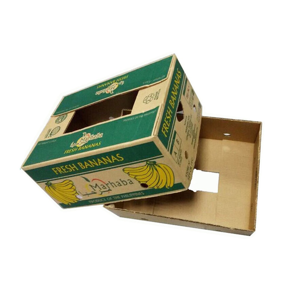 Caja de cartón corrugado de doble pared para plátanos y mudanzas