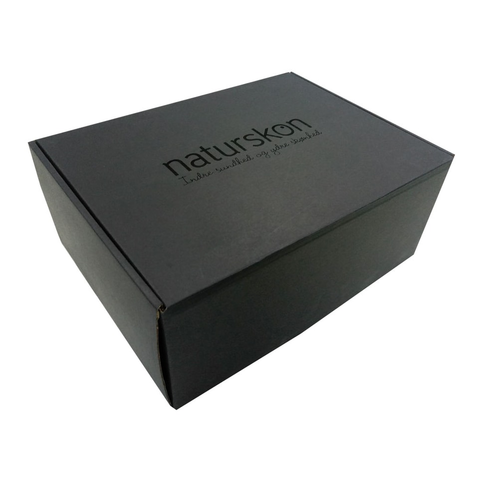 Caja automontable negra