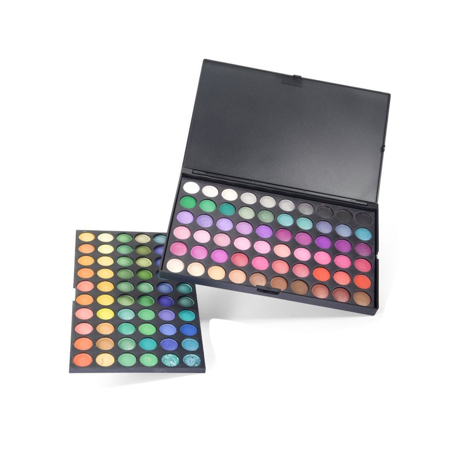 Estuche cosmético personalizado con logotipo en relieve y caja para sombras de ojos