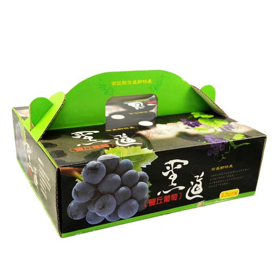 Caja de cartón para uvas