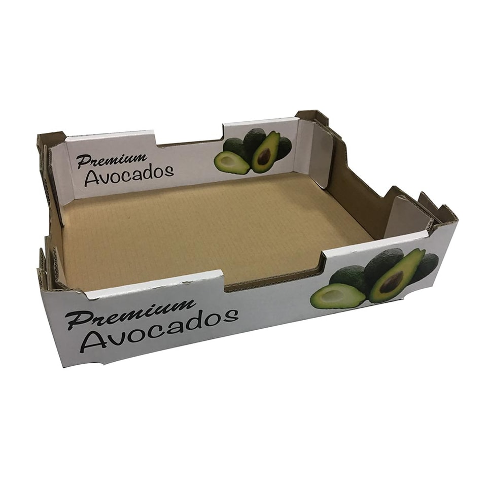 caja de cartón para aguacates