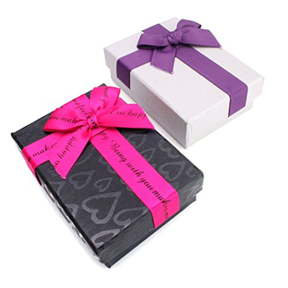 Caja para joyería con impresión de logotipo personalizado