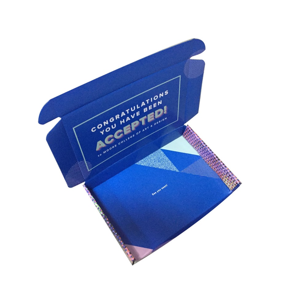 Caja promocional con impresión colorida para embalaje de regalos