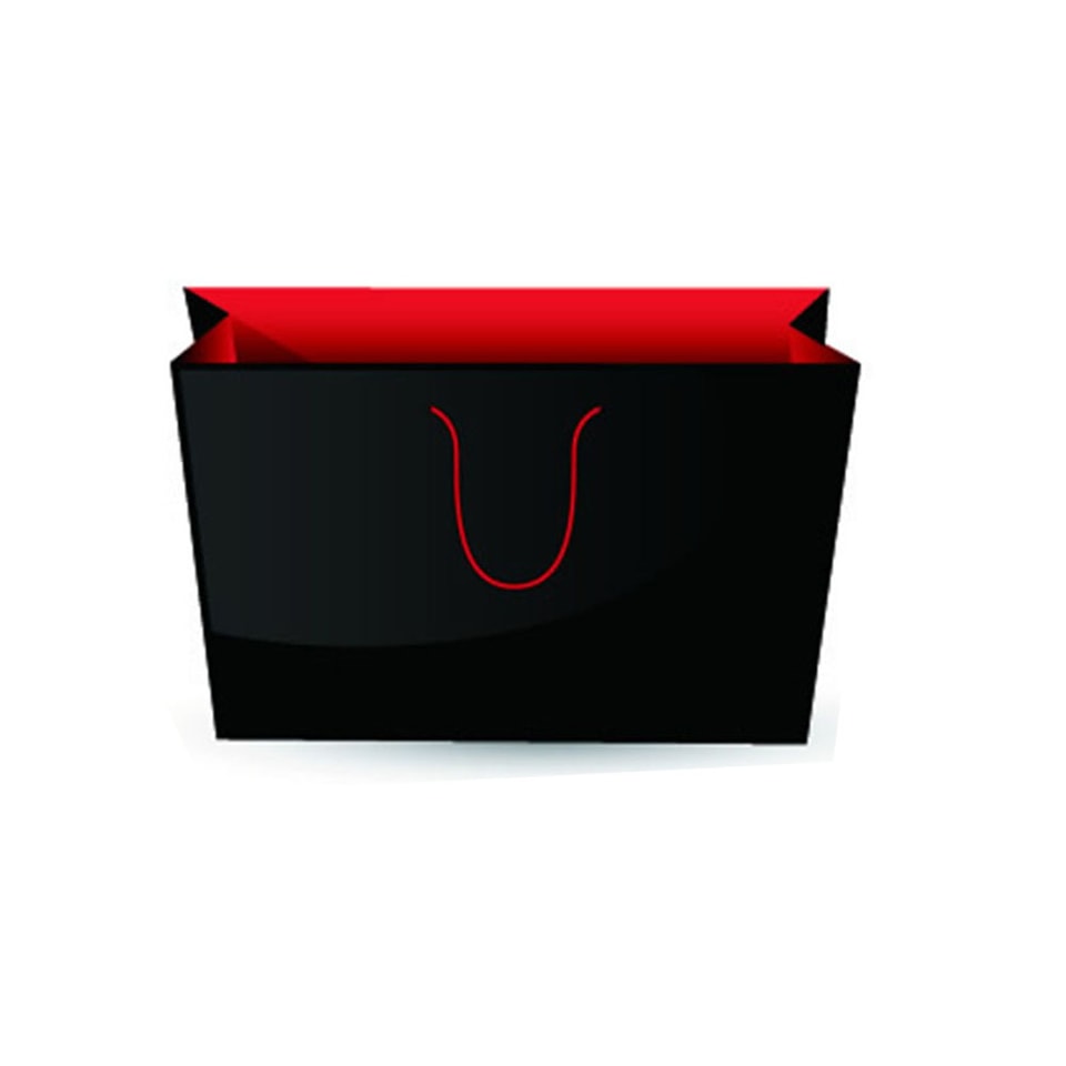 Elegante bolsa de papel de alta calidad con estampado de foil y logotipo
