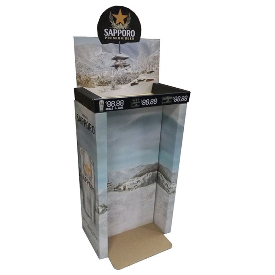 Caja corrugada para exposición