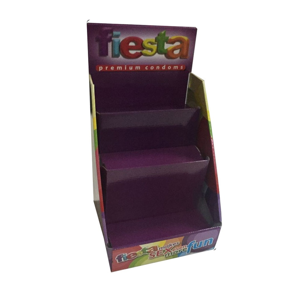 Caja expositora de 3 estantes