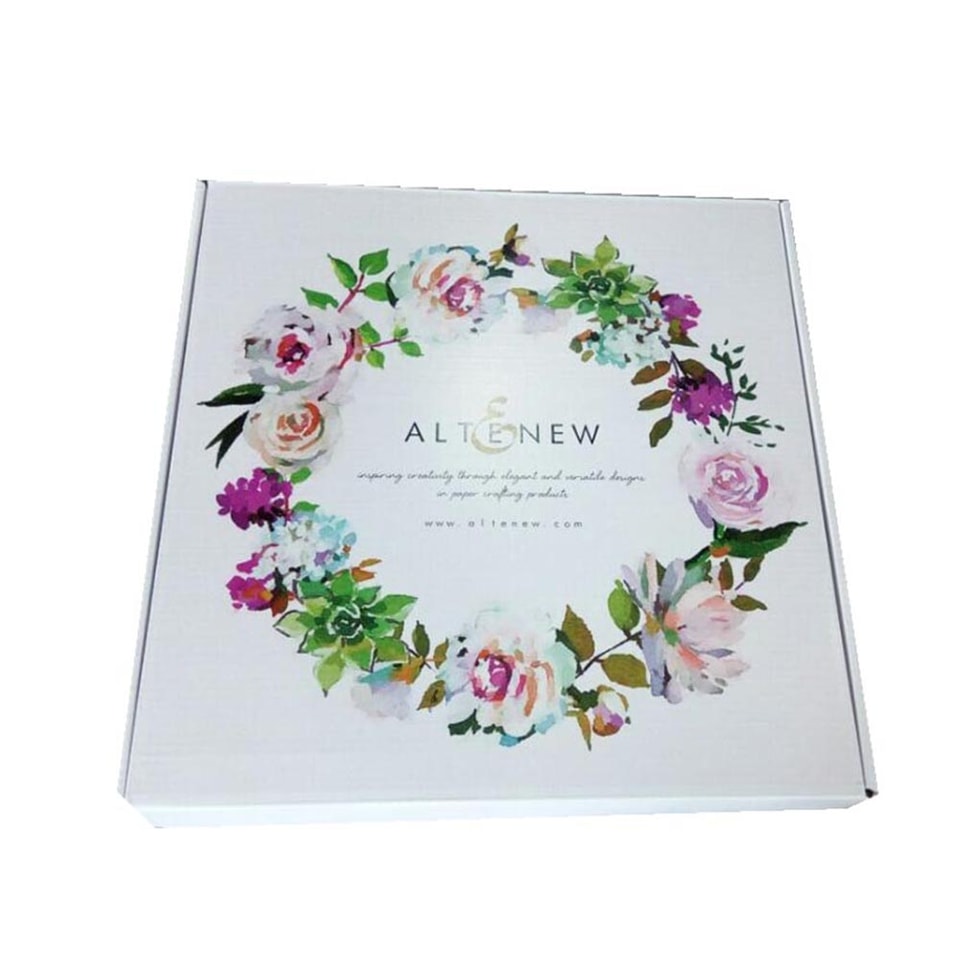 Caja corrugada para flores