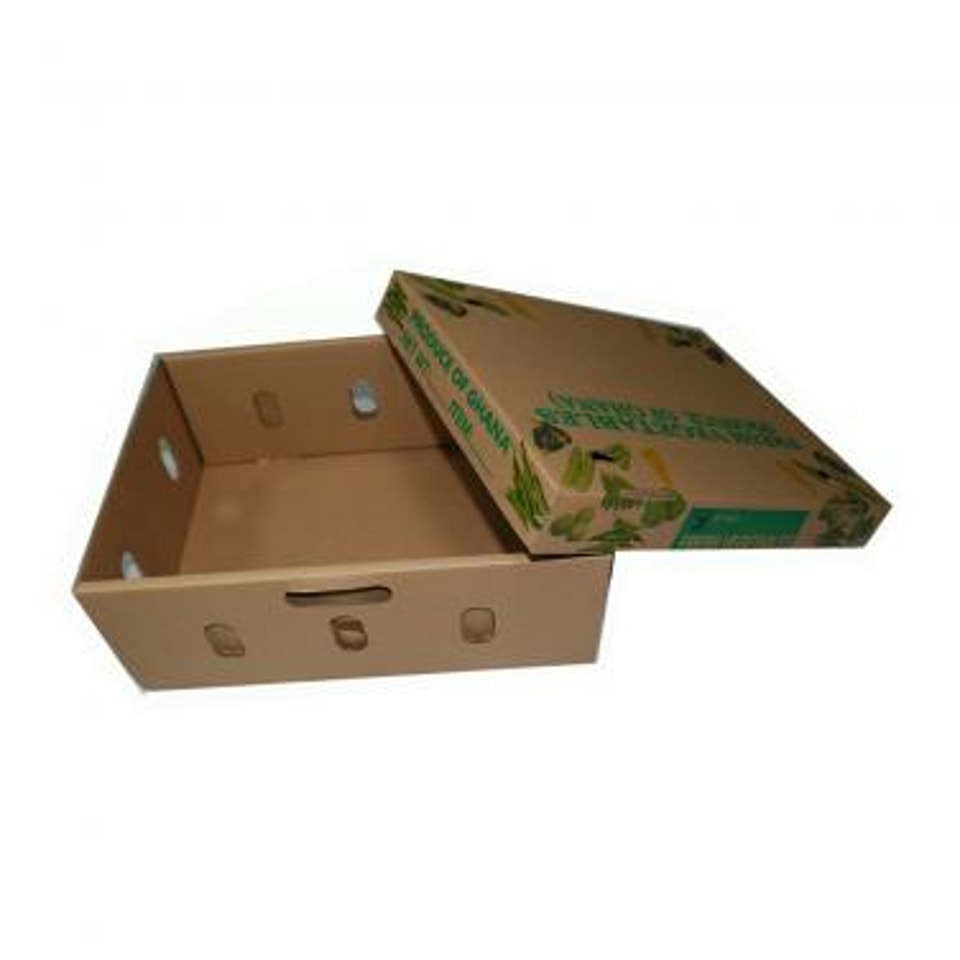 Caja personalizada de cartón corrugado de alta calidad para transportar frutas y verduras
