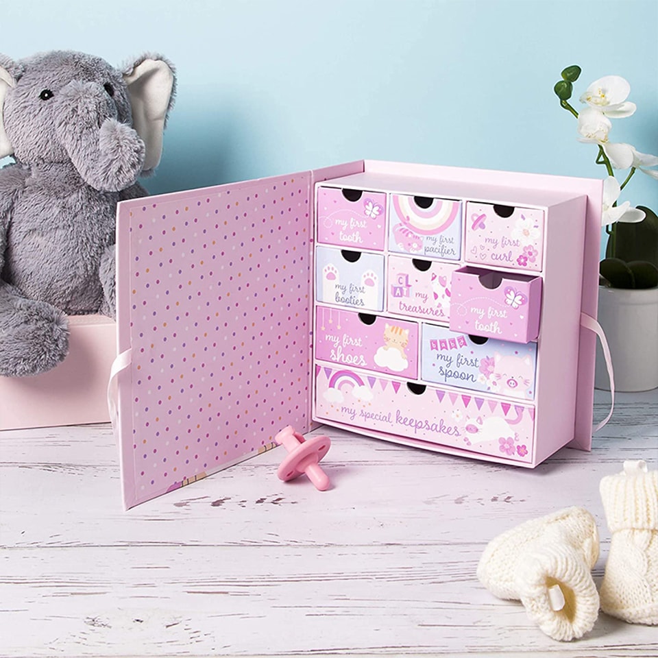 Caja de regalo para recuerdos de bebé