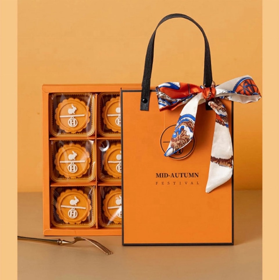 Envase de lujo personalizado para pasteles de luna del Festival del Medio Otoño
