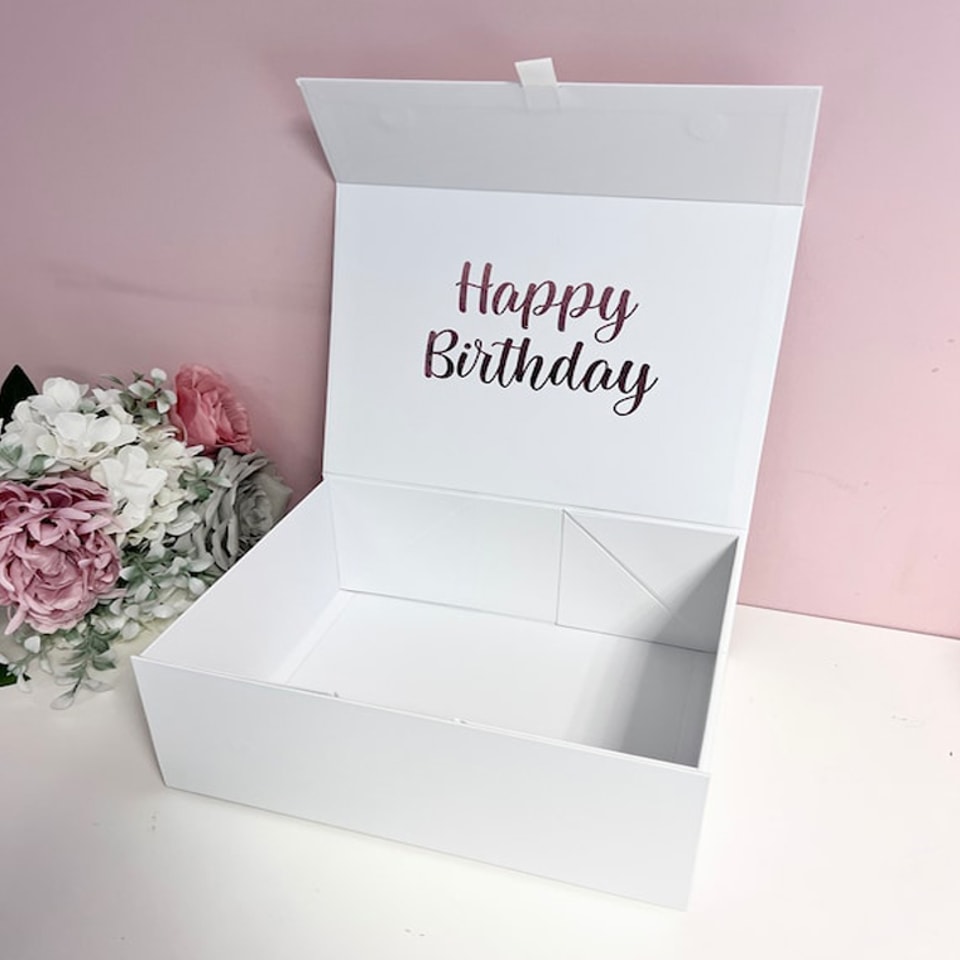 Cajas de cartón para regalos al por mayor con diseño personalizado para cumpleaños