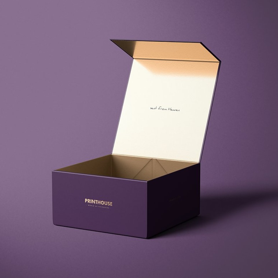 Caja de regalo magnética de lujo para ropa