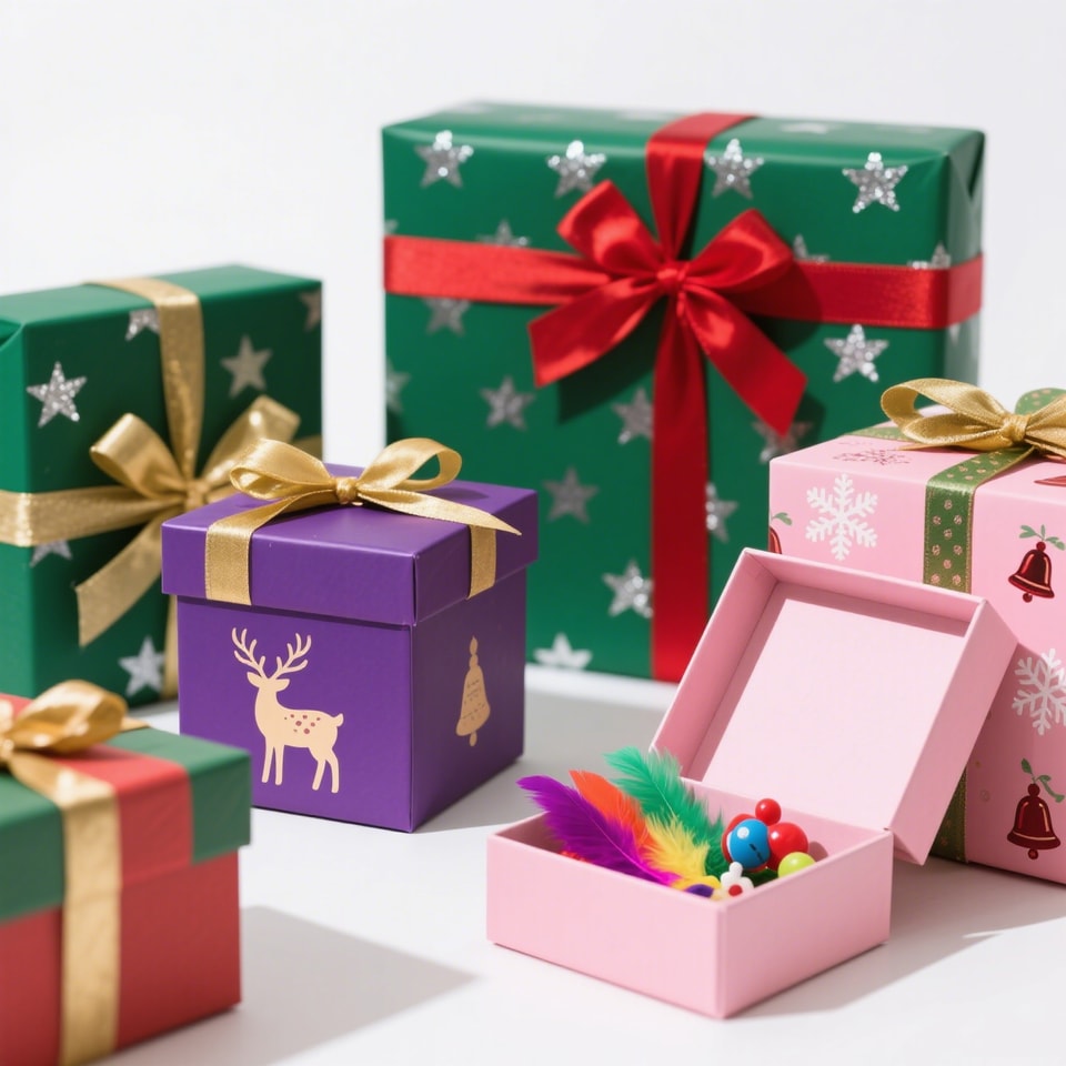 Caja de regalo navideña