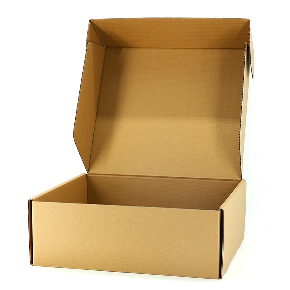 Caja de regalo de cartón kraft marrón para envíos