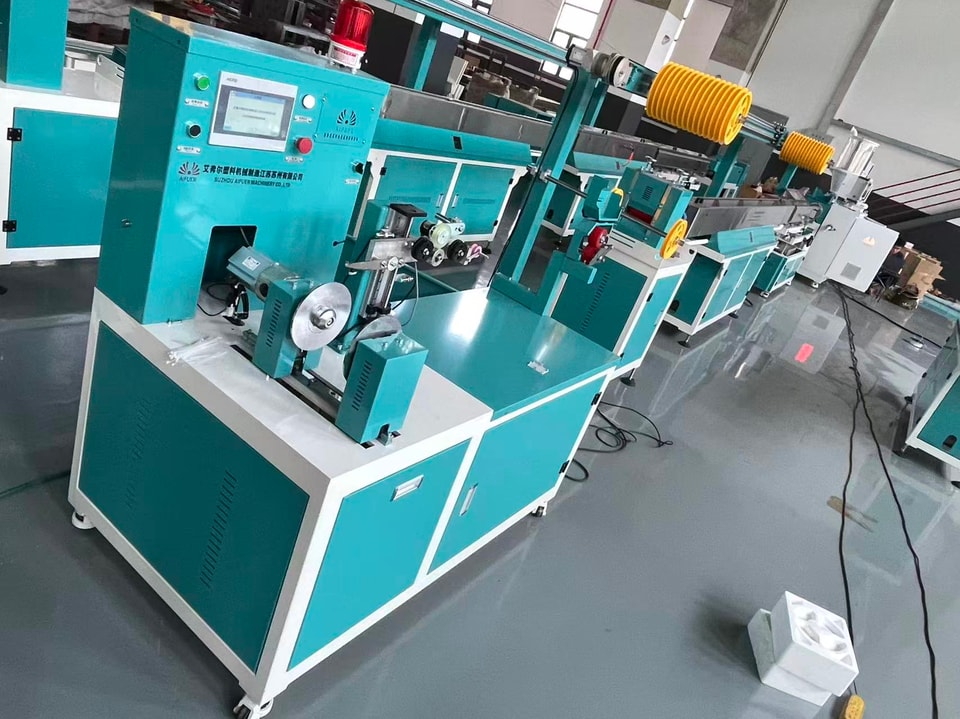 SJ45 downstream equipment Downstream cooling and handling equipment of the SJ45 filament line