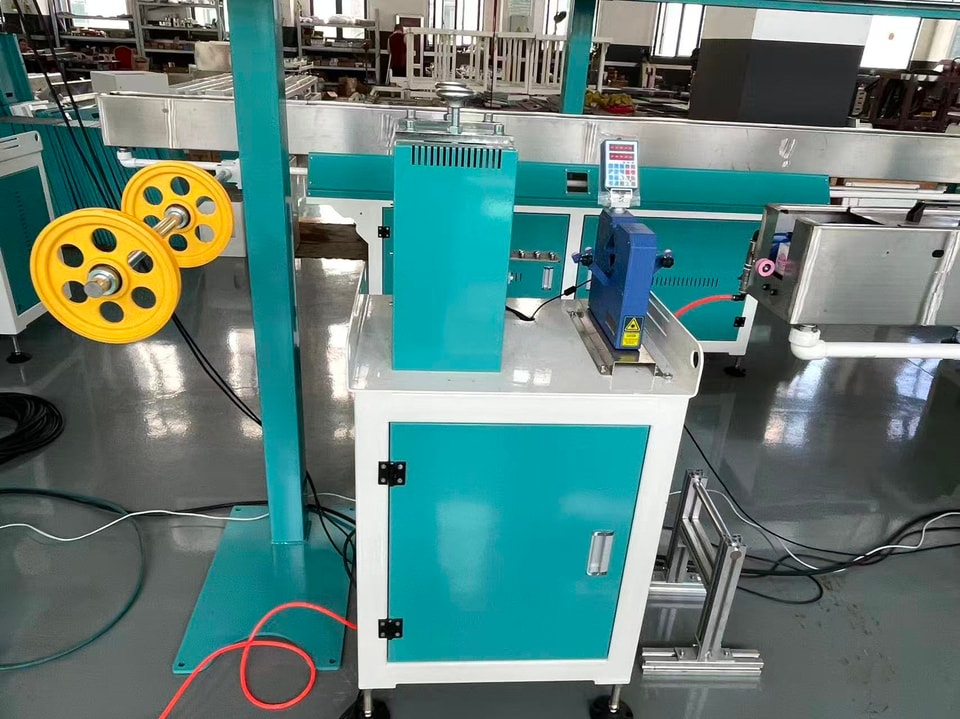 Diameter measurement, haul-off, and winding equipment of the SJ50 line