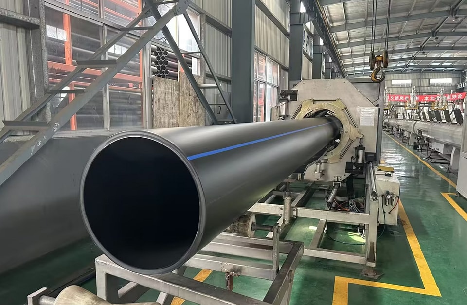 REHOME production line of HDPE pipe