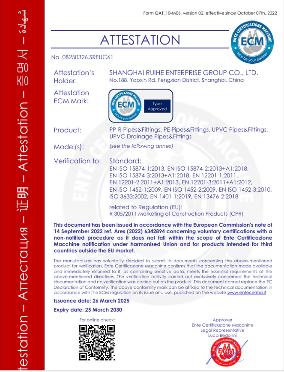 CE certificate