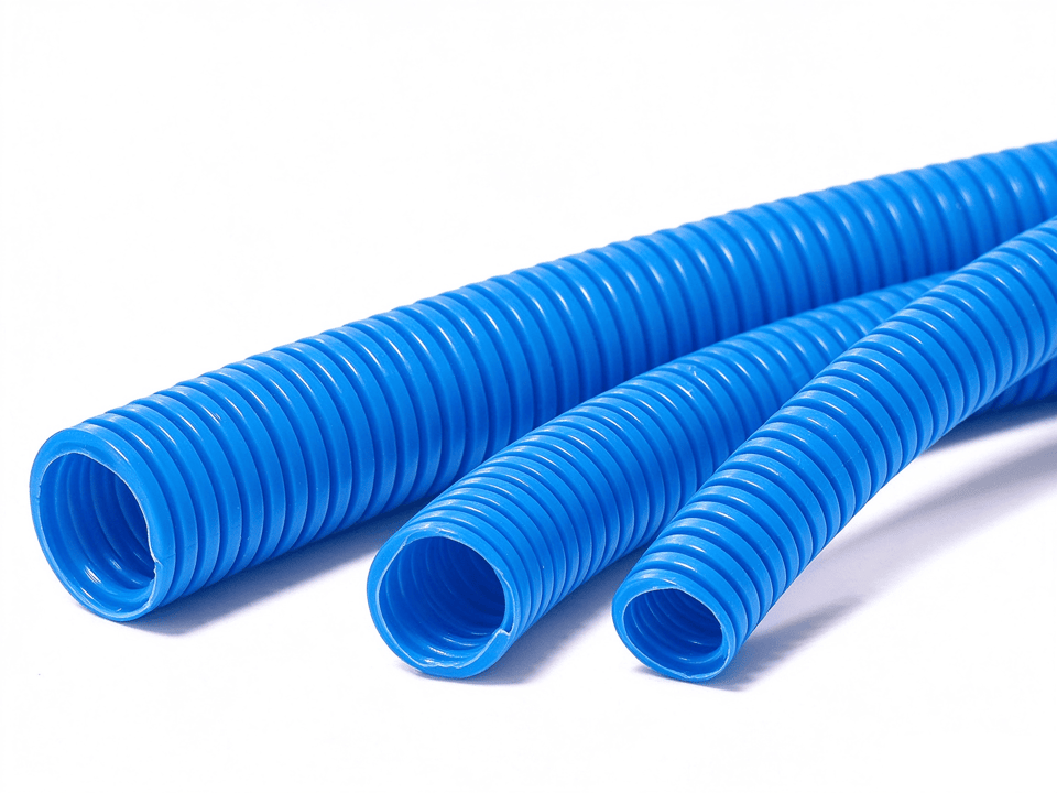 16mm/20mm/25mm PVC Corrugated Pipe- Blue