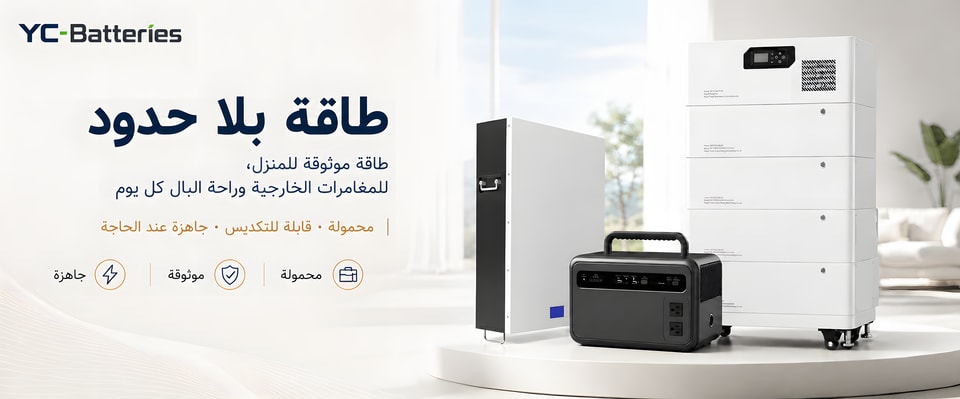 حلول تخزين الطاقة المنزلية والطاقة المحمولة
