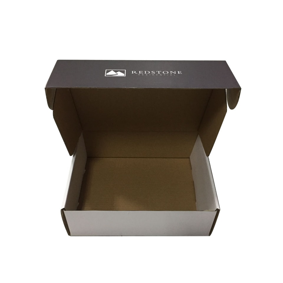 corrugated auto lock bottom box for mouse toy electronic packaging