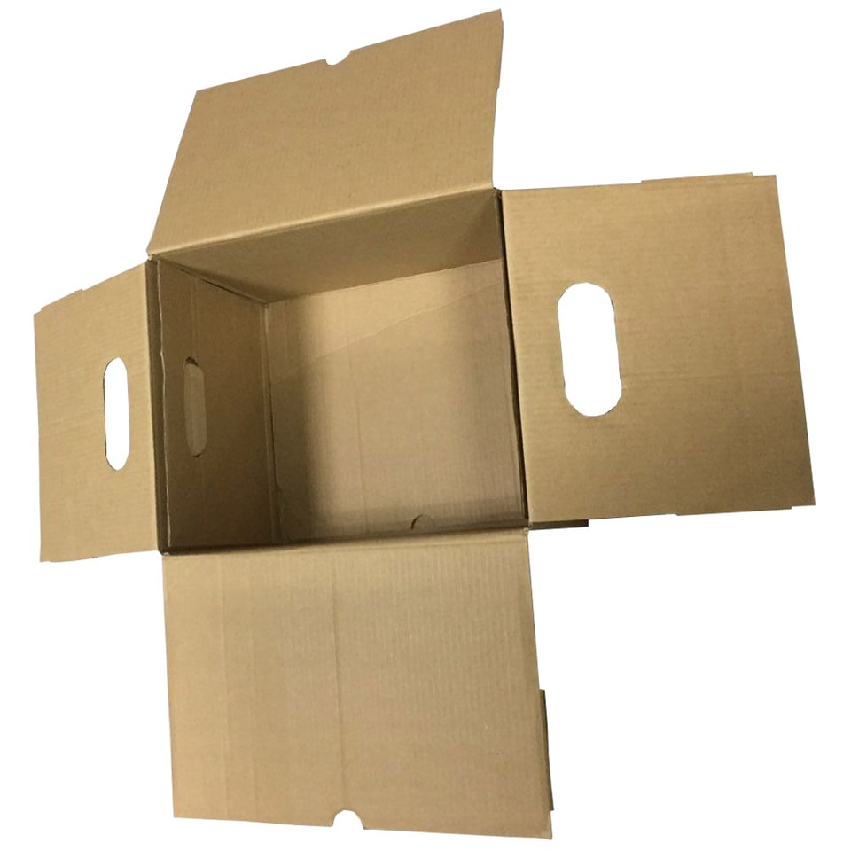 Brown kraft paper archive box with logo printing