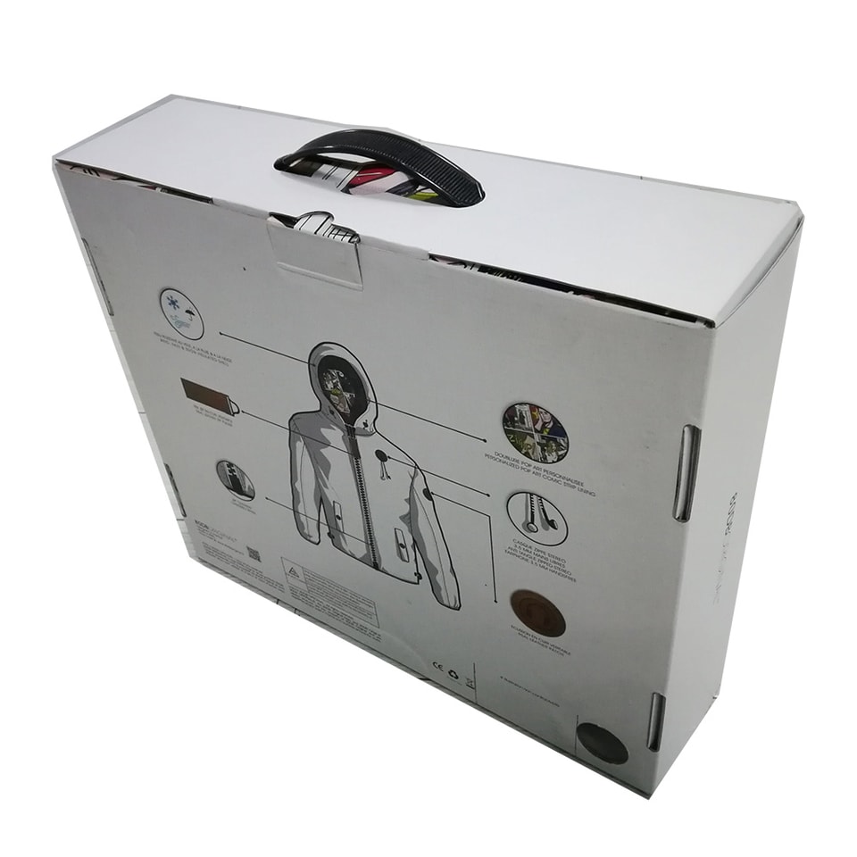 White Cardboard Folding Moving Paper Box For Clothes Packing