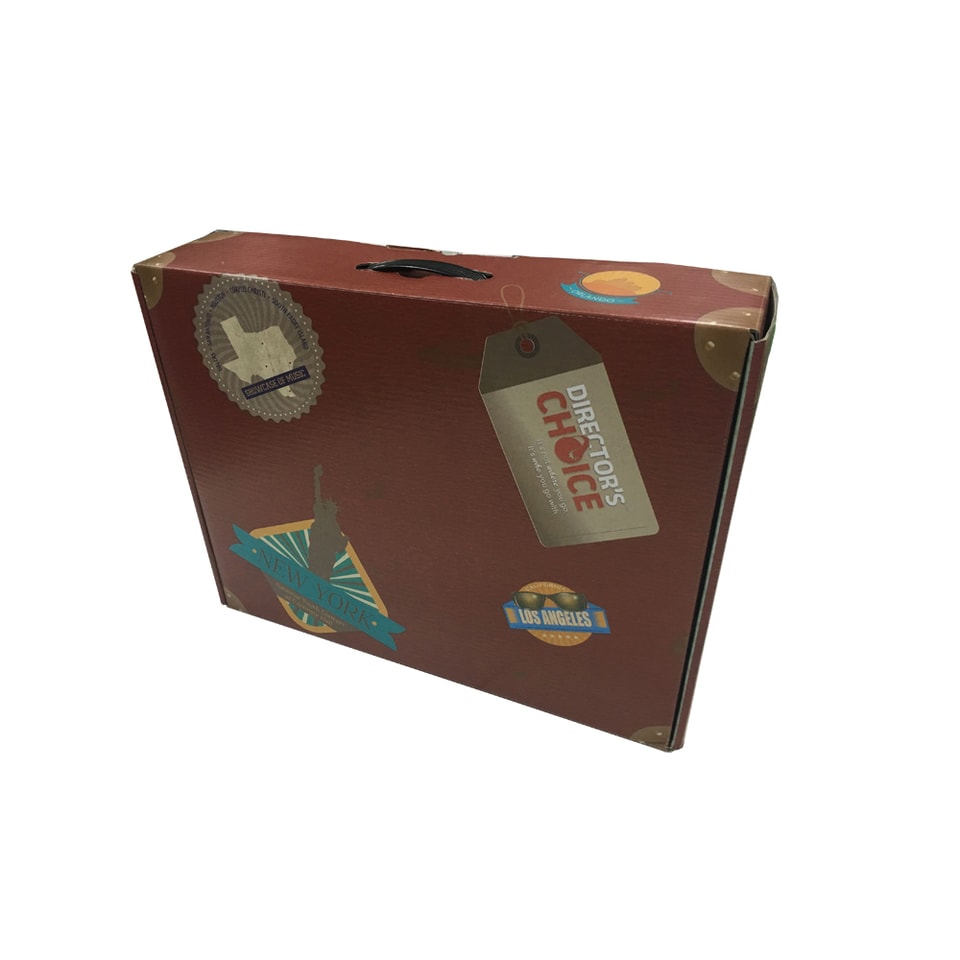 Wholesale Custom Printed Corrugated Shipping Boxes With Plastic Handle