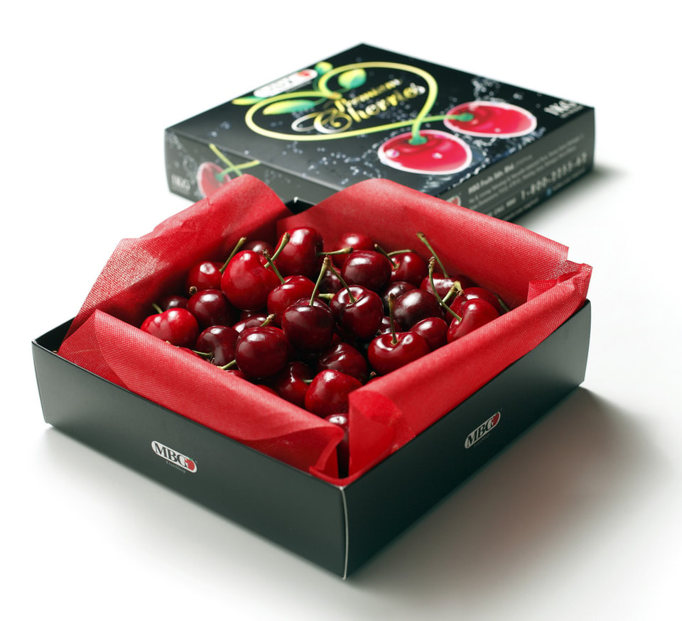 lid and bottom cherry packing box