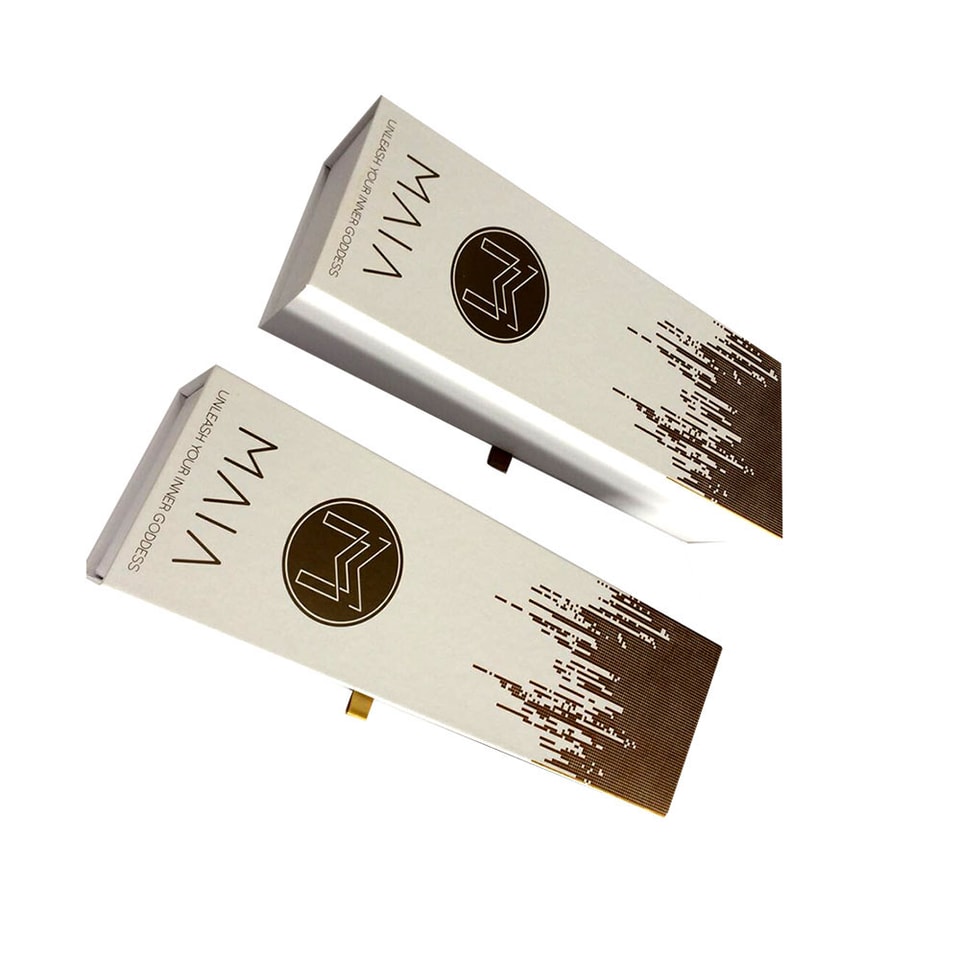 Golden stamped wine gift box
