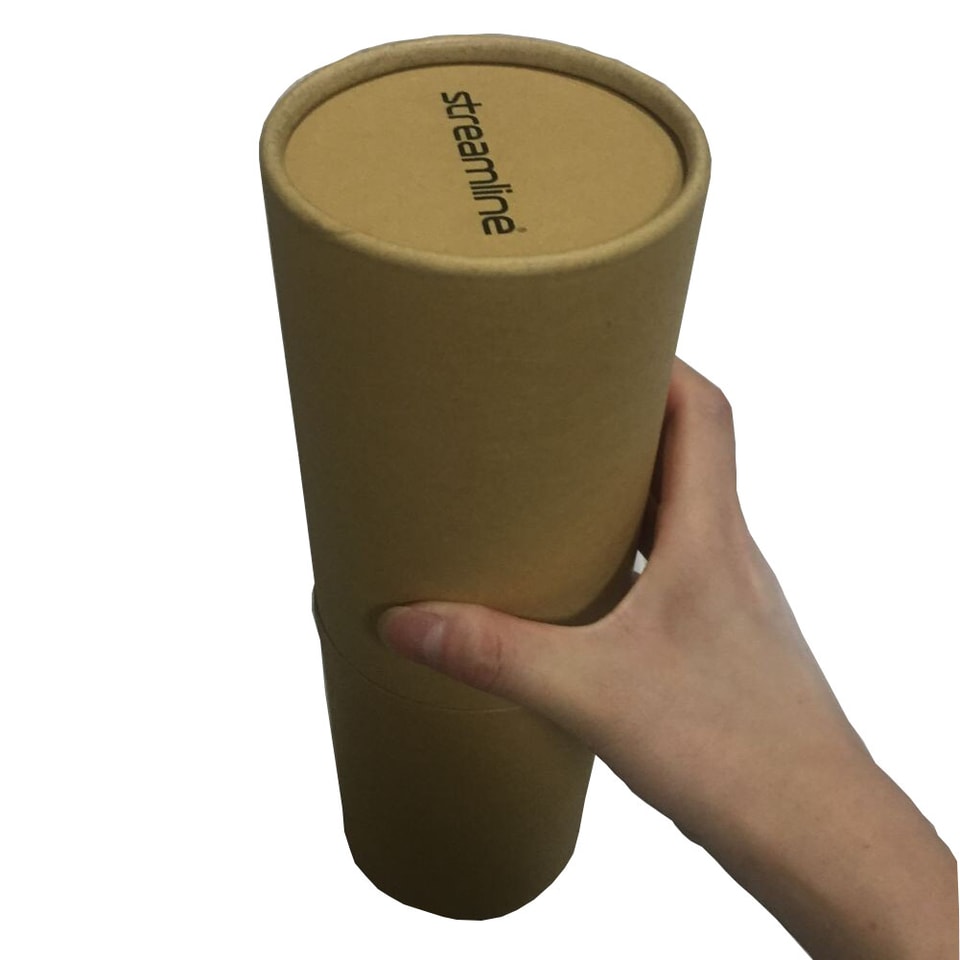 Cylinder packing box with lid custom logo printed