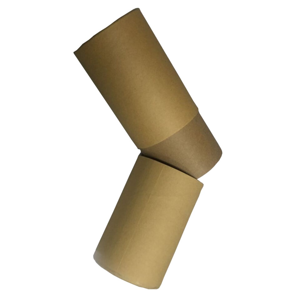 Custom brown kraft cardboard paper tube with lid