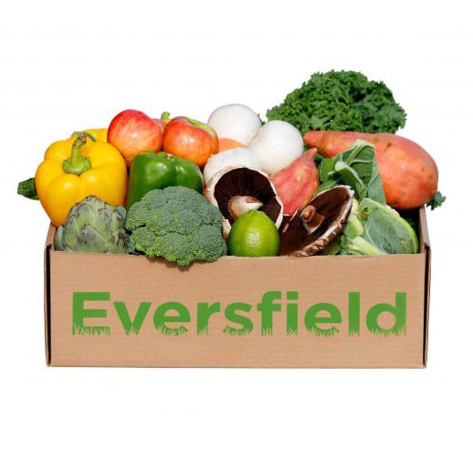 Green vegetable packing box