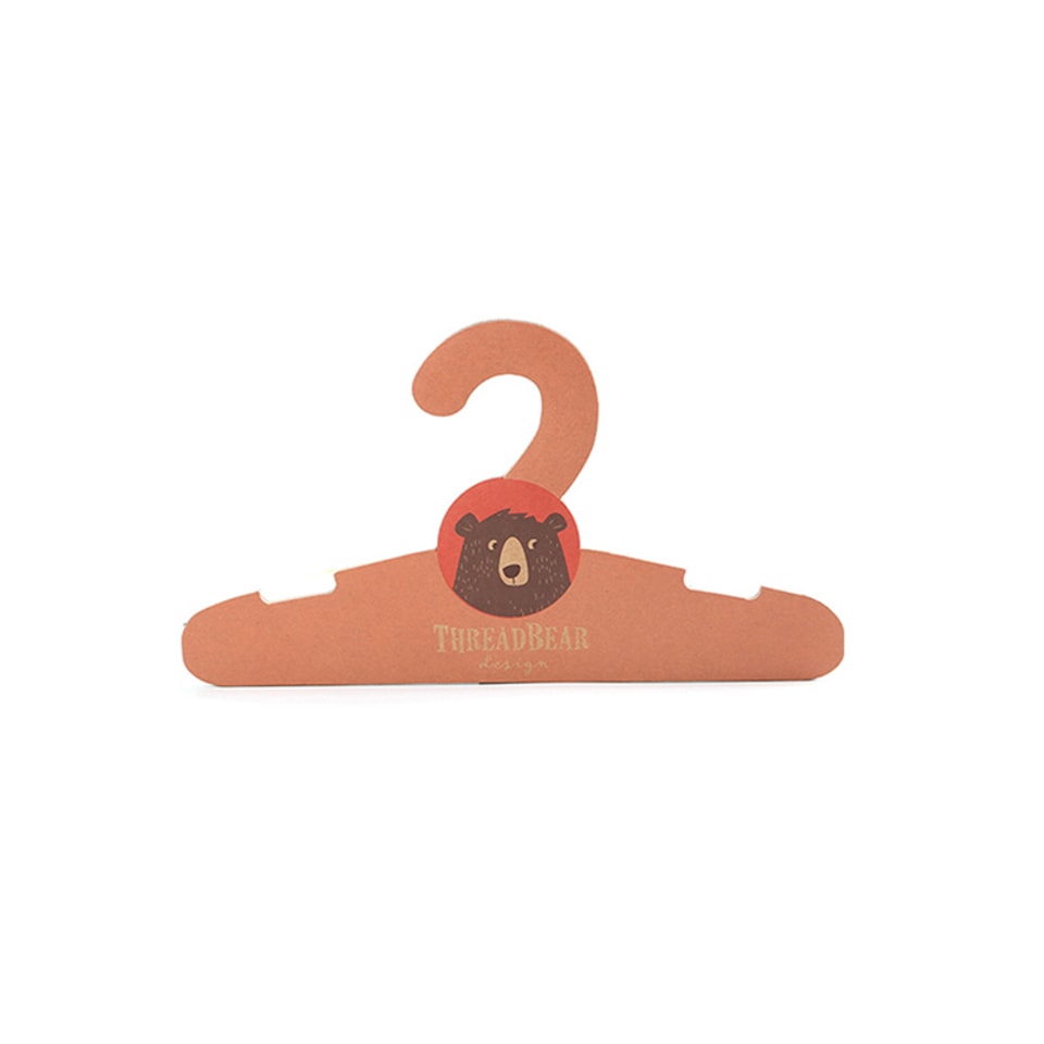 Brand New Custom Clothes Printing Recycled Kraft Paper Cardboard Hanger for Packaging