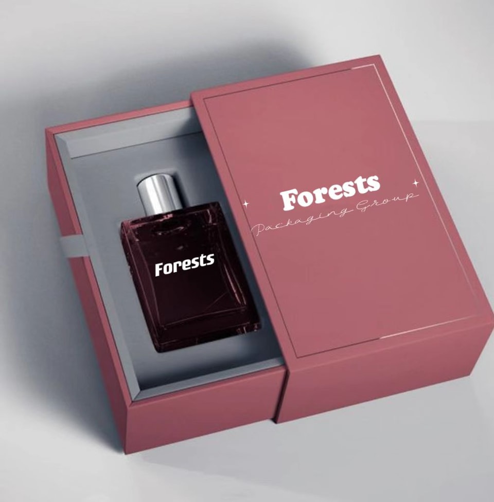 Luxury Cardboard Drawer Box Gift Perfume Bottle Packaging Box With Insert