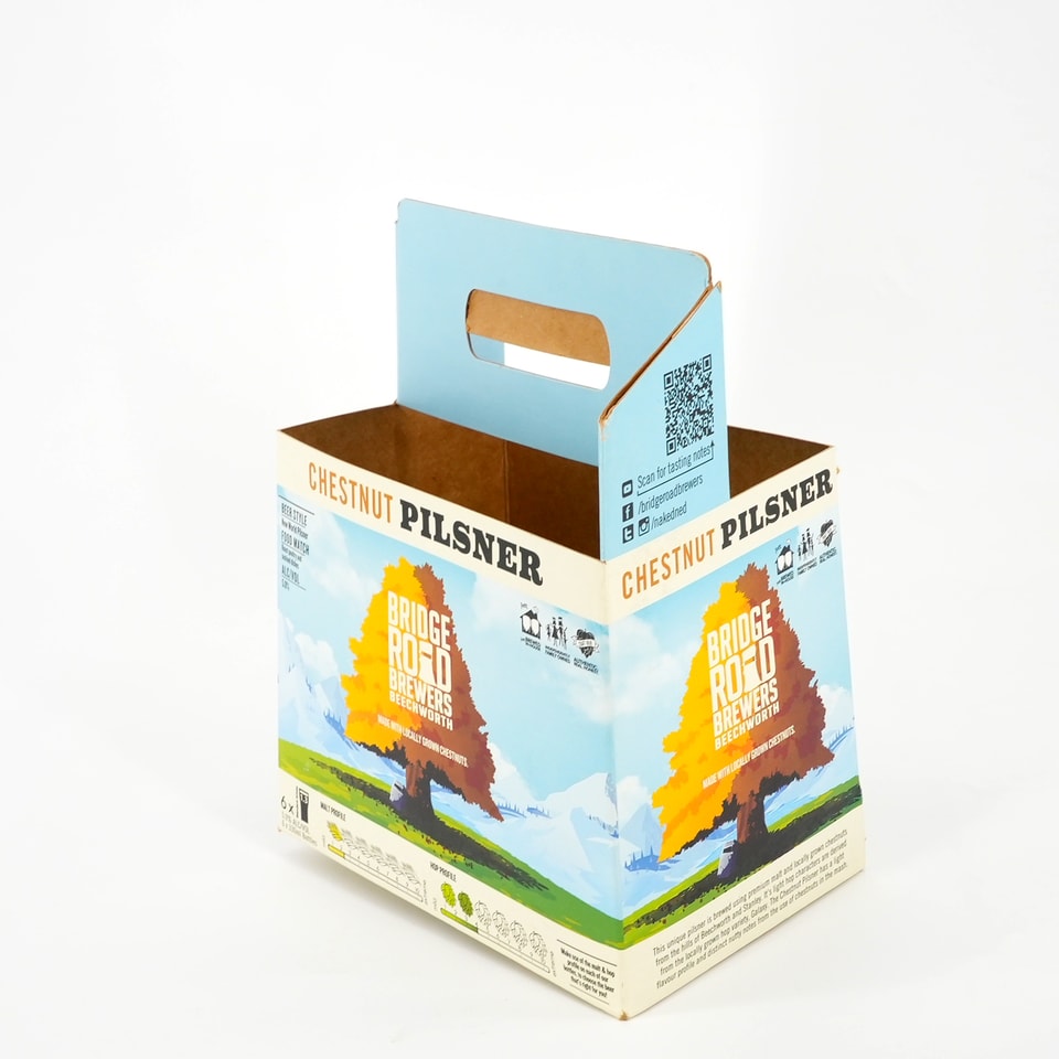 4 pack Beer Bottle Carrier Beer Packaging Carton