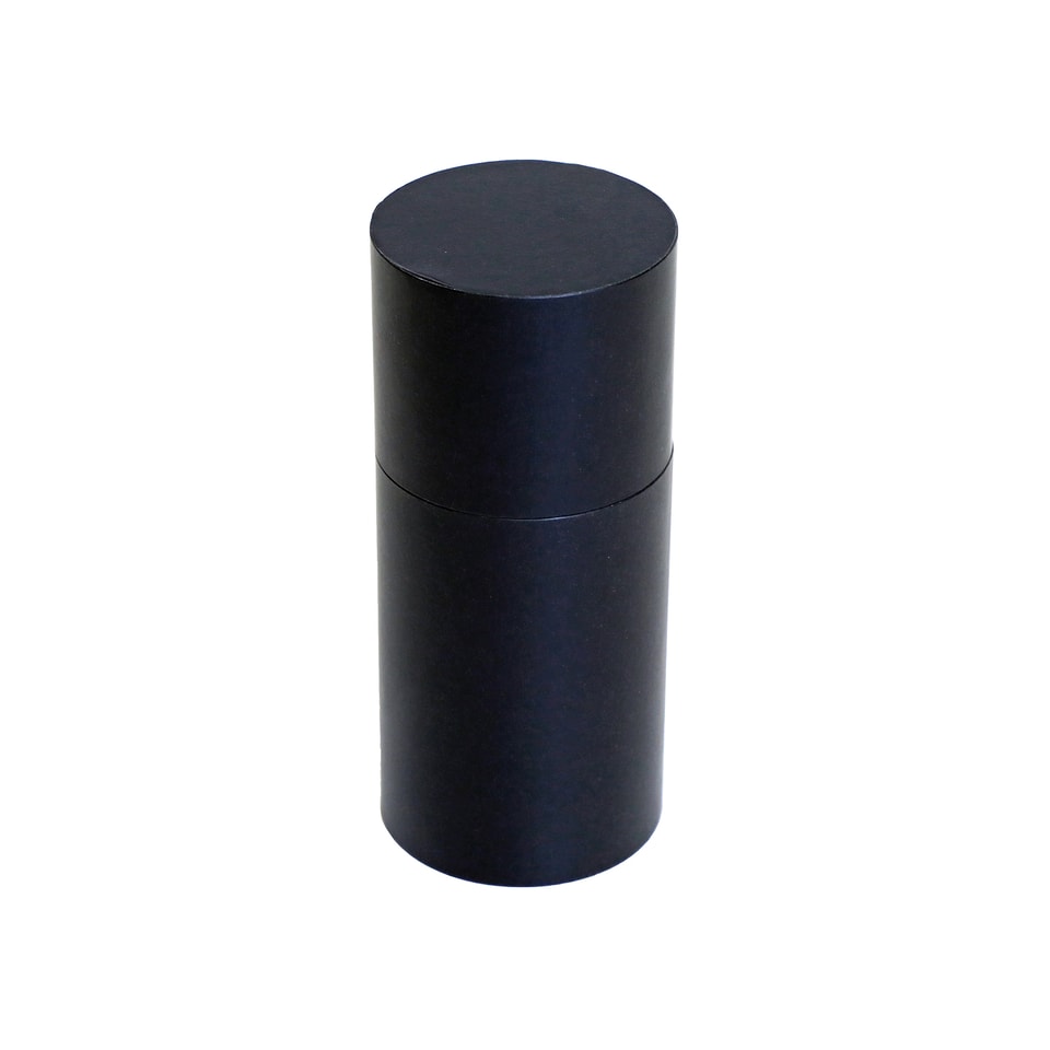 Black corrugated paper shipping tube