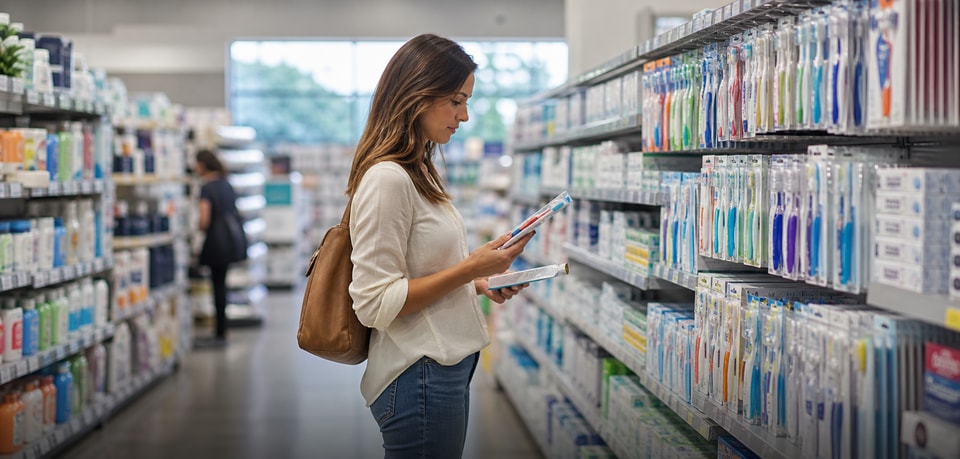 Oral care products for supermarkets