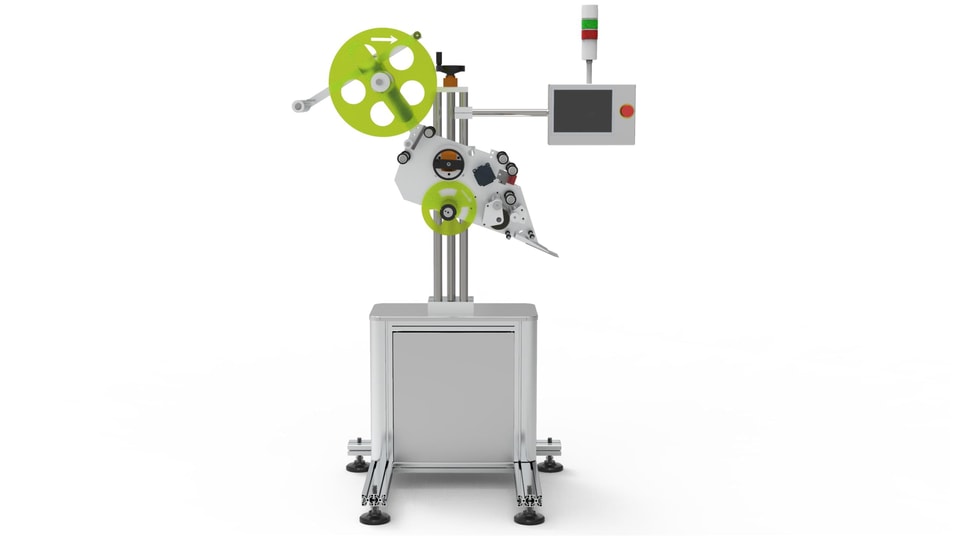 Top Labeler Without Conveyor