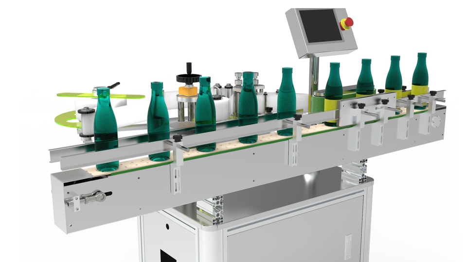 Round Bottle Labeling Machine