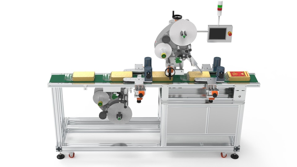 Cans/Jar Top & Bottom Labeler
