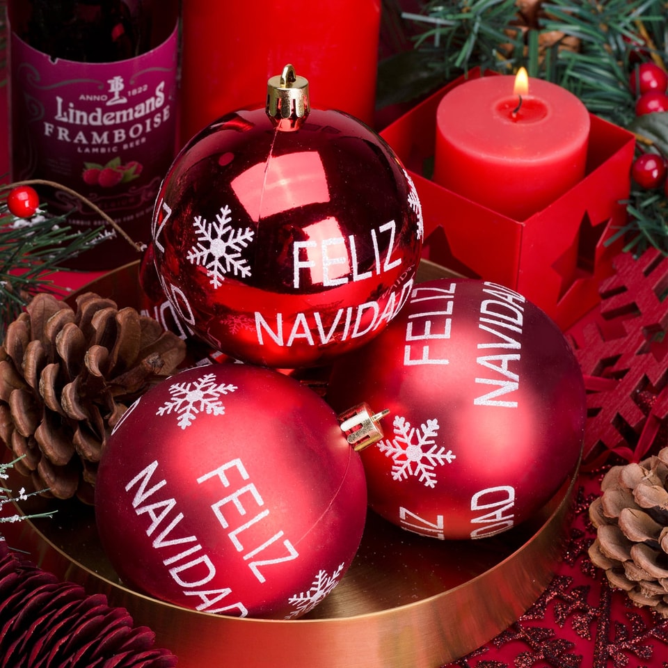 Amazon Christmas Balls Packs Sets Christmas tree decoration luxury Ball Bauble christmas ornaments happy new year 2023