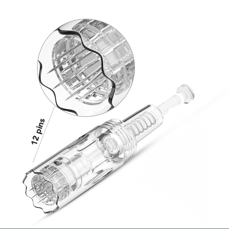 Schraub-Mikronadel-Kartusche mit 12/36 Nadeln, NANO 3D 5D, für leistungsbetriebenen Microneedling-Pen