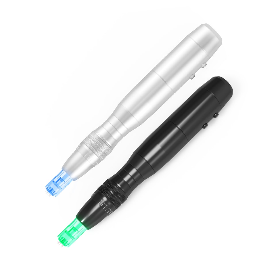 Betriebenes LED-Microneedling-Gerät, wiederaufladbares Dermapen zur Behandlung von Akne und Dehnungsstreifen