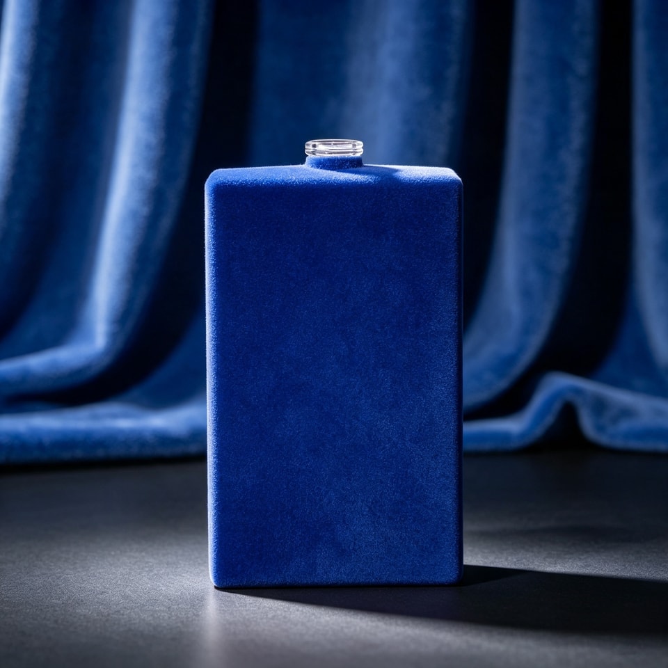 Flocking perfume packaging finish