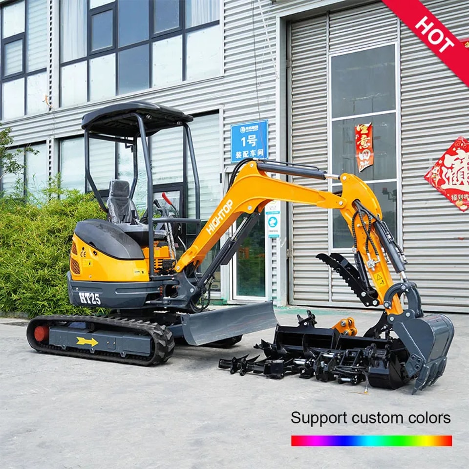 Мини-экскаватор HT25 массой 2,5 т с двигателем Kubota для широкого спектра строительных работ