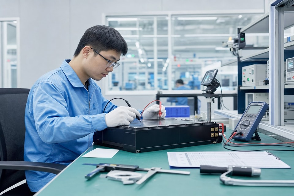 Yongchang lithium battery pack quality inspection station