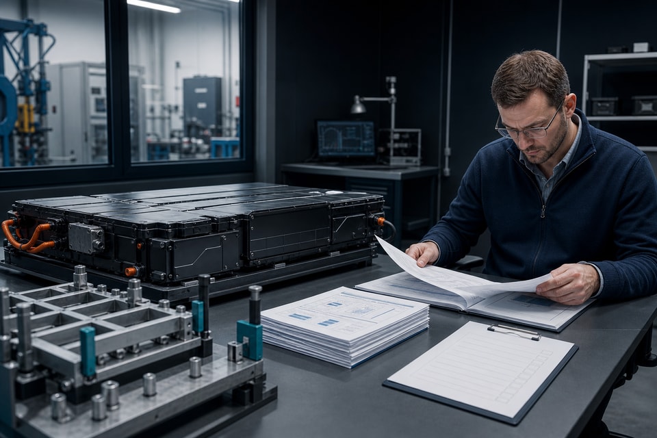 Battery certification planning and technical documentation support